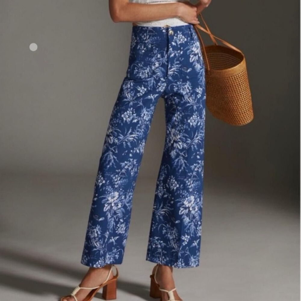 Anthropologie Women's Blue Trousers